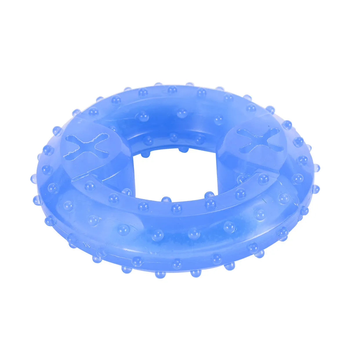 Freezable cooling chew toy for dogs and puppies in bone and circle shapes