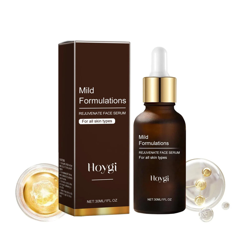 30 ml bottle of facial hydrating essence with arbutin, collagen, and vitamin C on a skincare shelf.