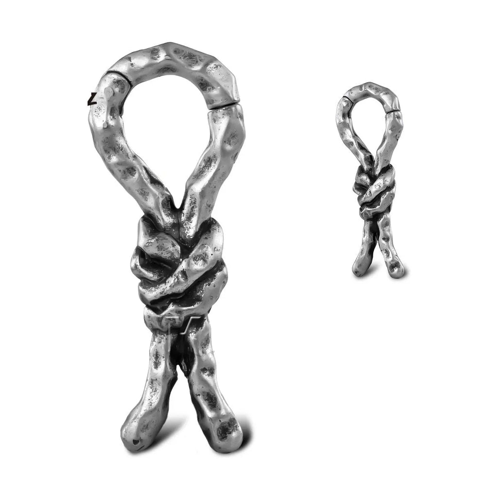 Creative Bends And Hitches copper auricle earrings with 4mm size and retro bending design.