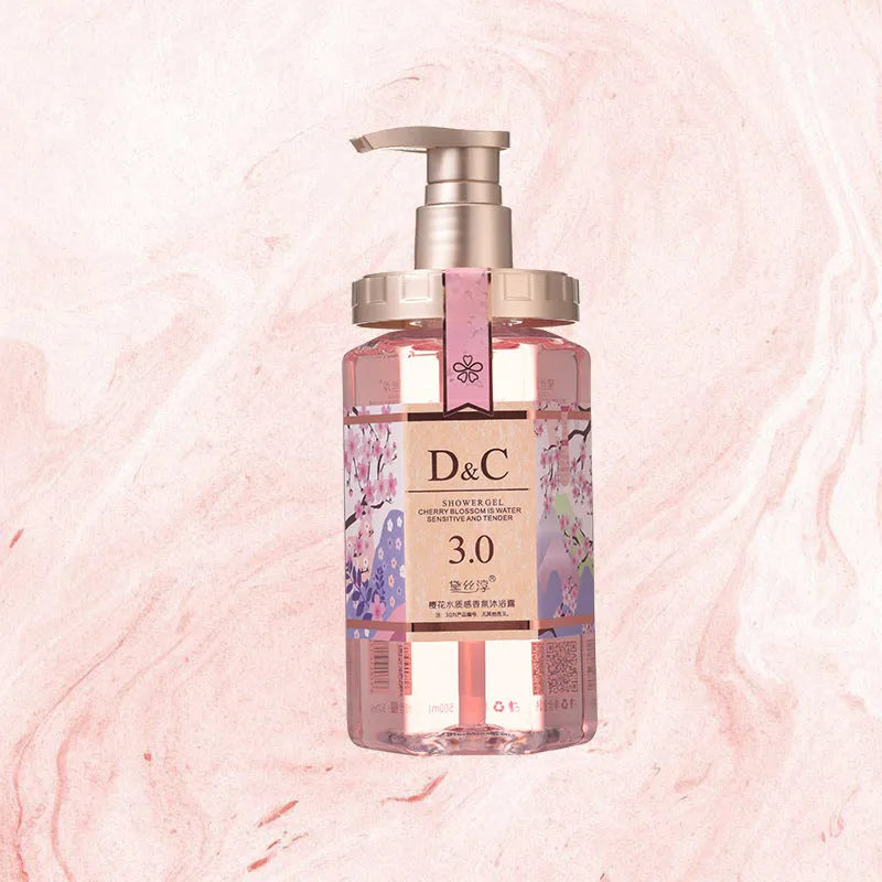 Sakura blossom shampoo, conditioner and shower gel 500ml wash suite set