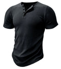 Men's slim-fit sports t-shirt in polyester fabric showing solid colour options and athletic styling