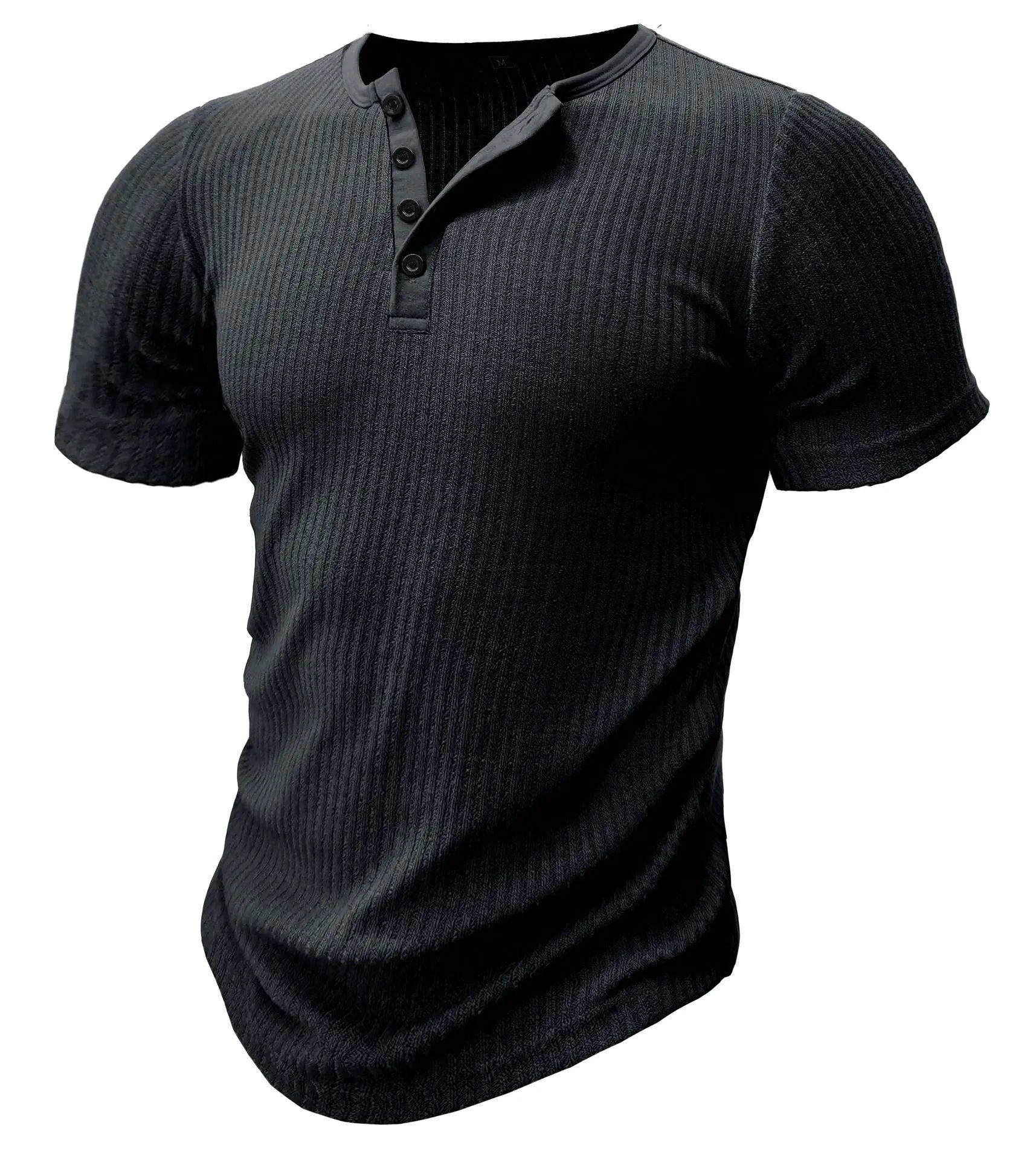 Men's slim-fit sports t-shirt in polyester fabric showing solid colour options and athletic styling