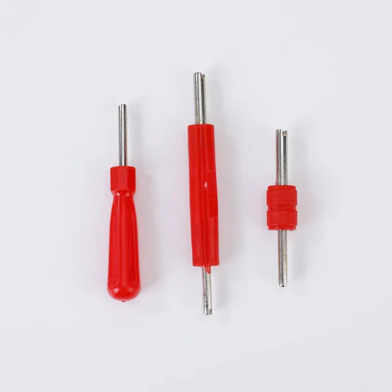 Aluminium alloy single-head twist valve wrench on a workbench
