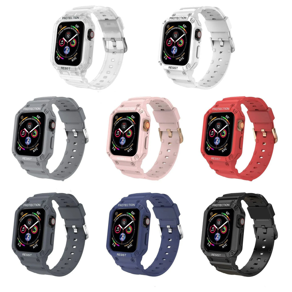 Soft TPU sports watch strap for Apple Watch Series 8 in multiple colour options