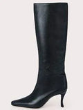 Women's square toe ankle cowboy boots in microfiber, shown in available colours like black, brown stone, and grey.