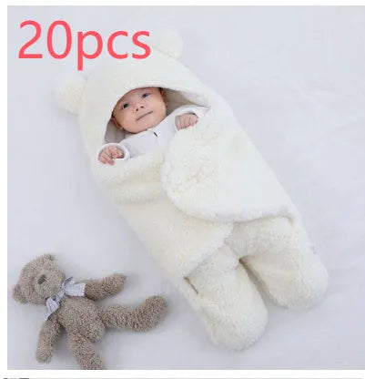Quilted baby sleeping bag wrapper in cotton blend fabric available in multiple colours and sizes