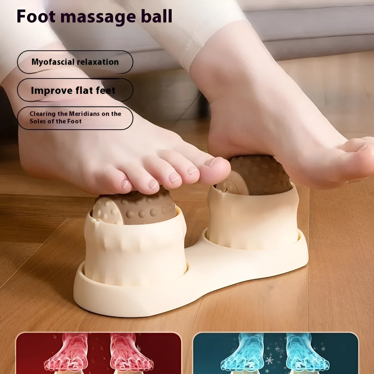 Massage ball set for cold and hot compress therapy showing multiple ball configurations