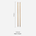Set of lengthened crochet hooks in various sizes from 2.0mm to 10.0mm with protective end caps.