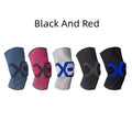 Men's silicone knee pads for running and cycling protection in various colours and sizes.