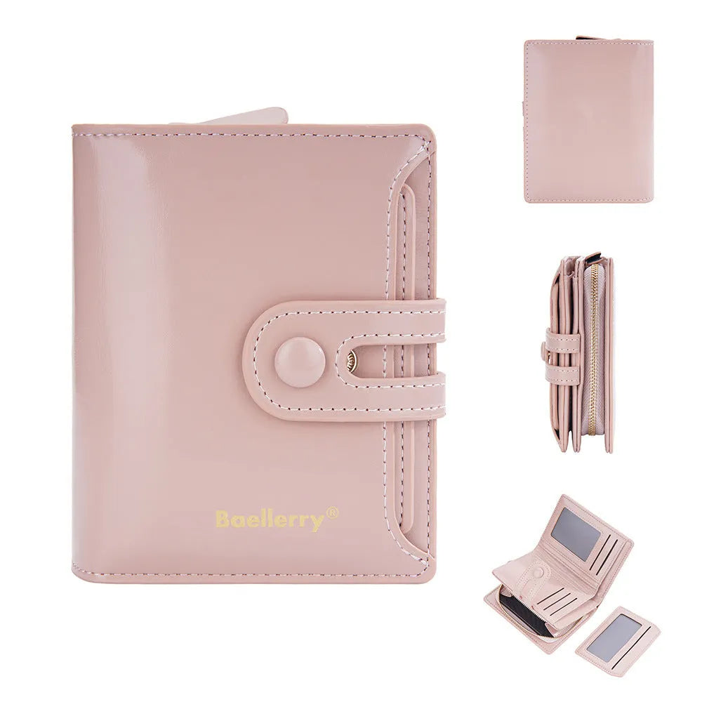 Women's PU leather card holder wallet in seven colour options with polyester lining