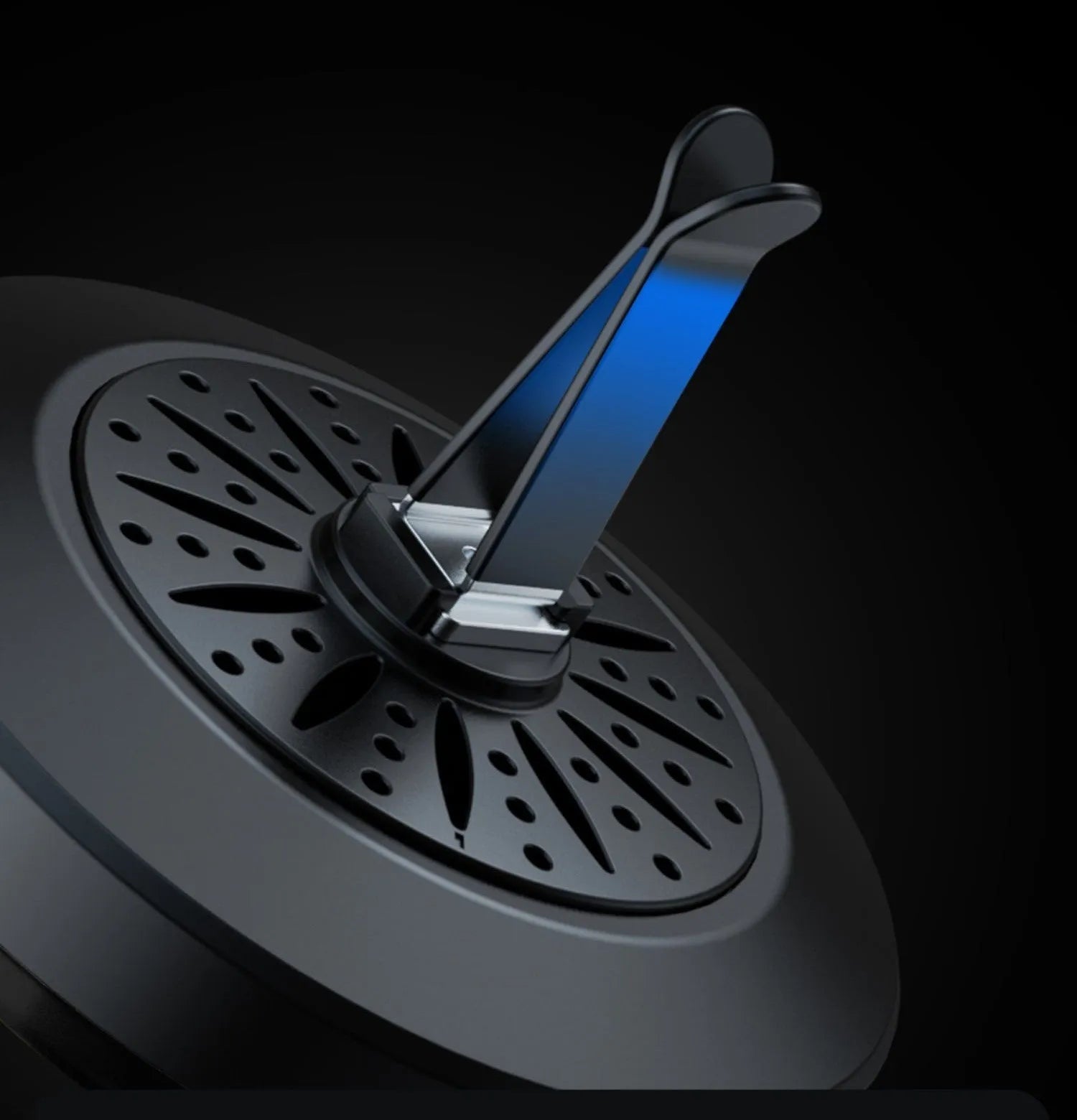 3D pickup-shaped RGB car air vent aromatherapy light unit with voice control and music sync features