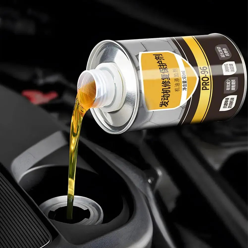 60ml bottle of engine anti-wear oil additive with white cap.
