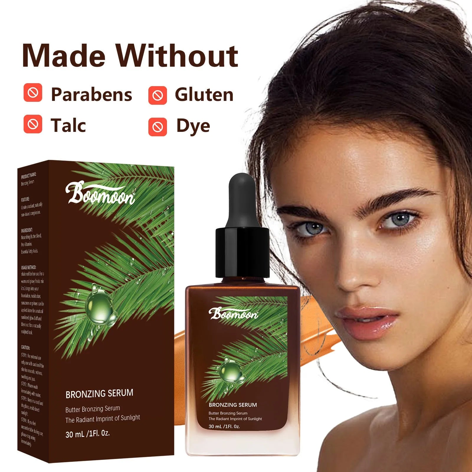 Bronze Black colour care solution moisturising treatment bottle, 30ml, for dark brunette and black hair
