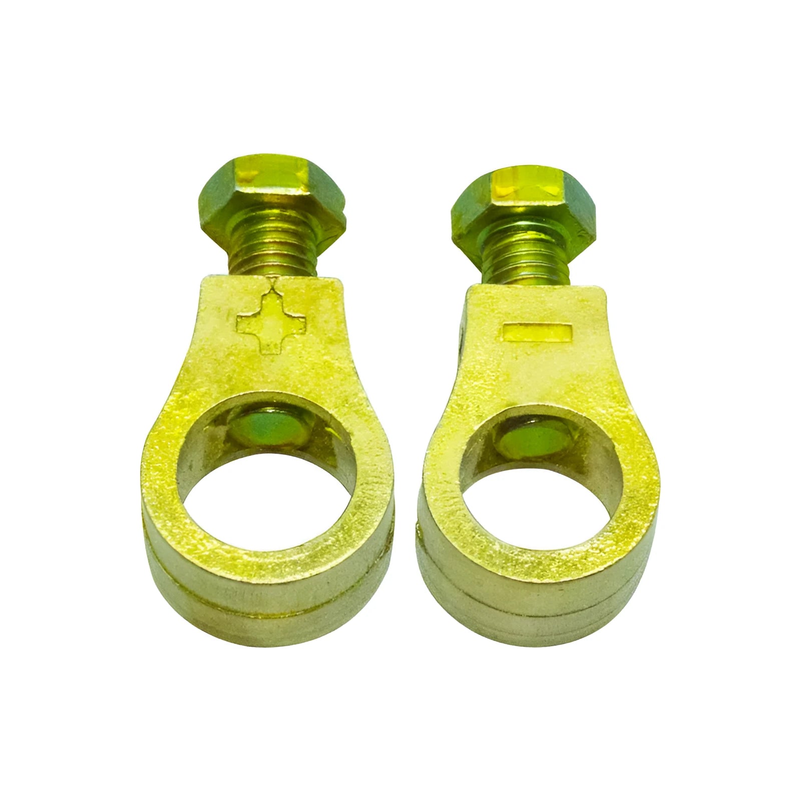 Pure copper car battery clamp with screw tightening mechanism