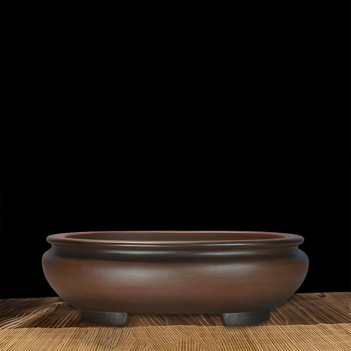 Handmade classical style purple sand flowerpot measuring 58cm for indoor desktop gardening