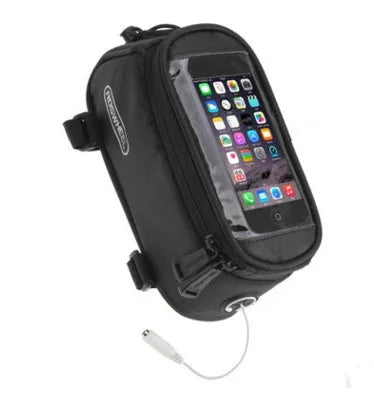 ROSWHEEL PVC bicycle frame bag holder for iPhone in black, blue, red, yellow colours