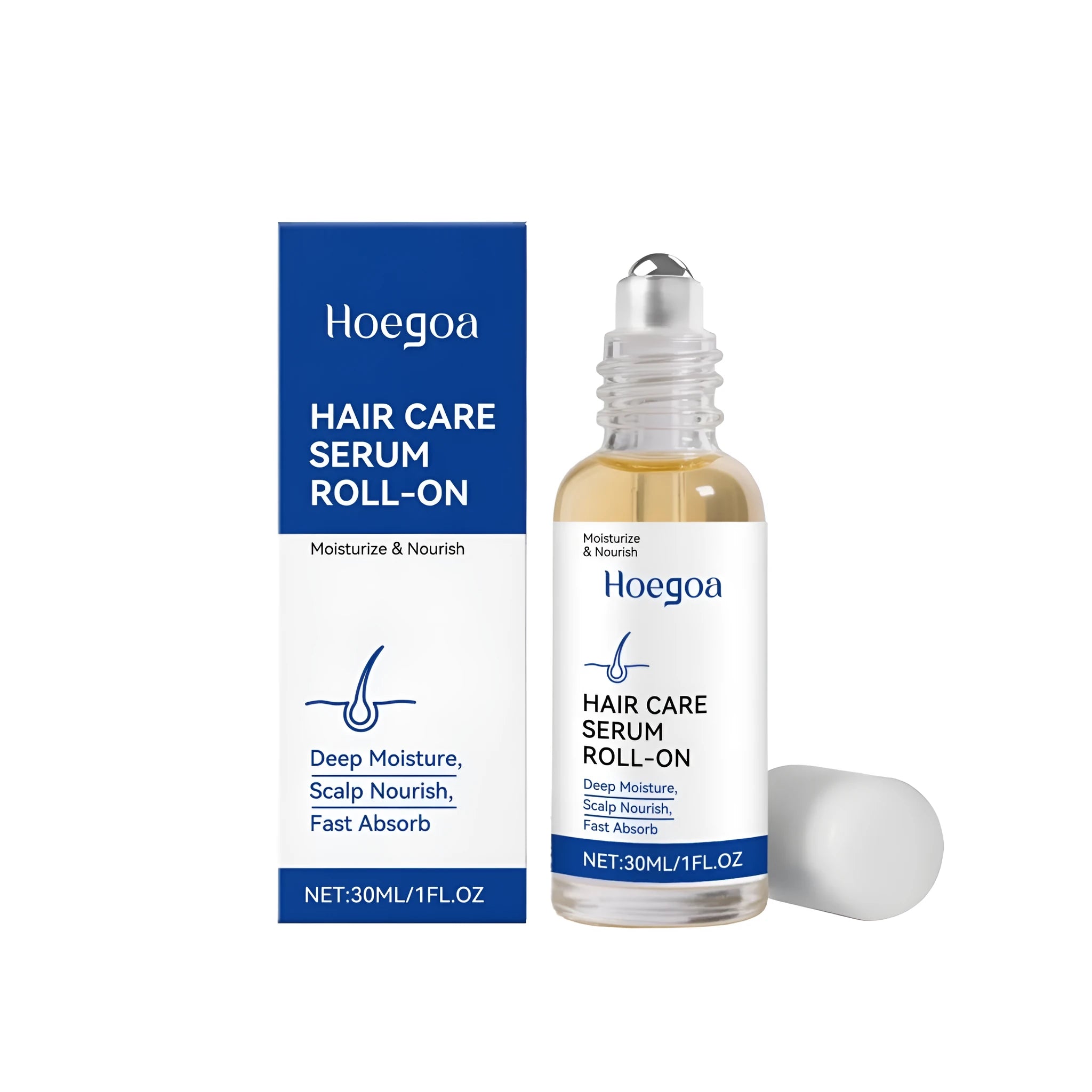 30ml hair care ball with moisturising formula containing glycerin, vitamin E and botanical oils