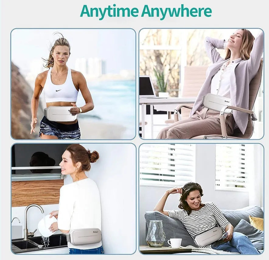 White abdominal exercise roller machine with knurled handles on textured mat
