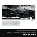 Oversized natural rubber gaming mouse pad 800x300mm thickened desk mat with cold style thermal transfer graphic