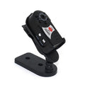 Black wireless WiFi network camera with LCD screen and optical zoom lens