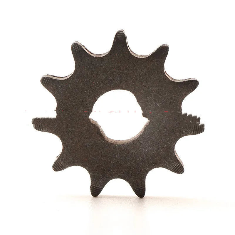Cast iron 11-tooth non-circular gear for motorcycle chain reduction systems