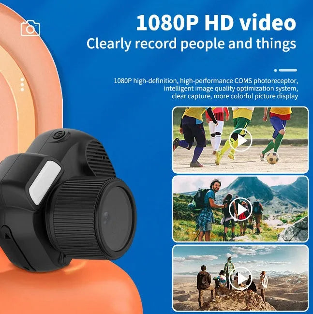 Black Y3000 HD outdoor sports camera with LCD screen on a plain background