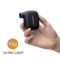 AS100 black plastic electric inflator pump for bicycles with USB charging cable and waterproof bag