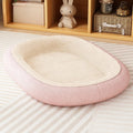 Thickened winter dog kennel for small medium dogs with removable cushion in grey colour.