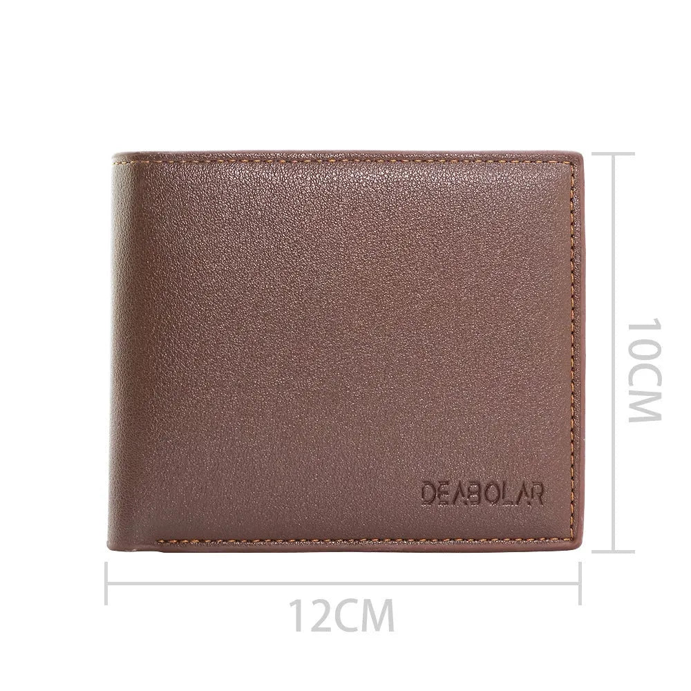 Men's brown leather wallet with a silver zipper closure, showing open view of multiple card slots.