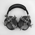 Gothic cross design resin headphone covers for Apple AirPods Max in hard case