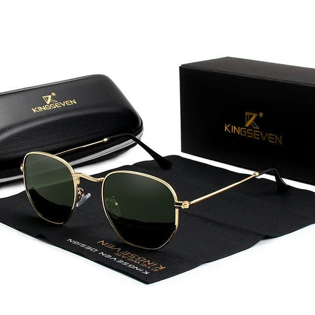 Men's classic retro sunglasses with round frames in multiple colour options