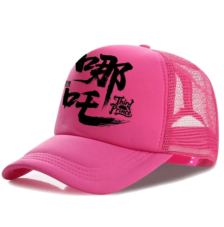 Men's casual baseball cap in six colour options including white, pink, blue, green, black, and grey
