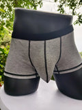 Men's breathable boxer shorts in solid colours with body shaping function
