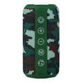 Outdoor waterproof Bluetooth speaker in black, camouflage, grey or red with 20m range