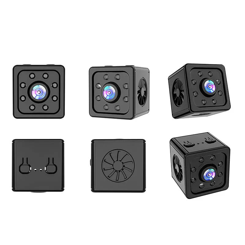 Black K13 HD sports action camera with cubic 26mm ABS body on a mounting bracket.