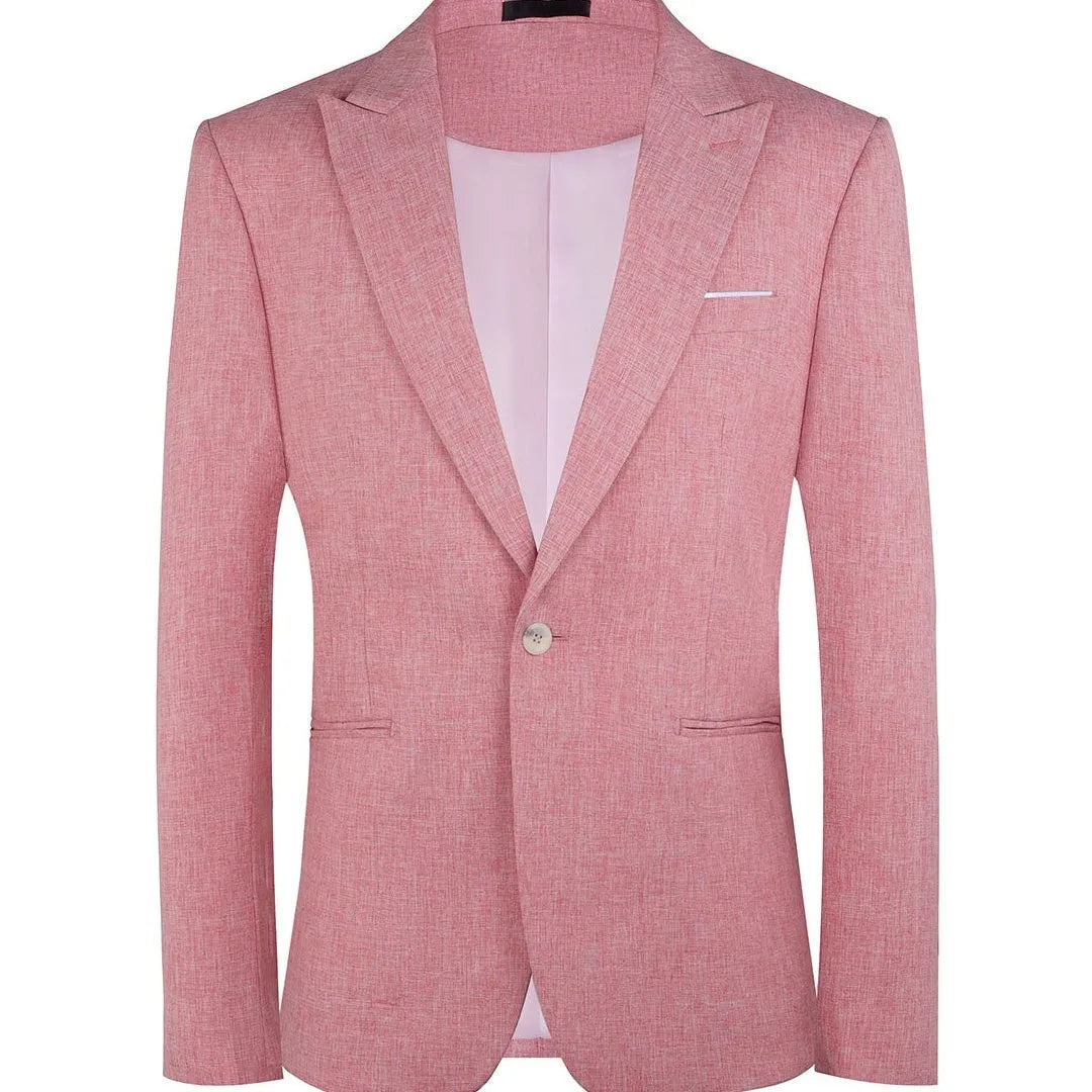 Men's light blue western style casual blazer jacket with fresh youthful design