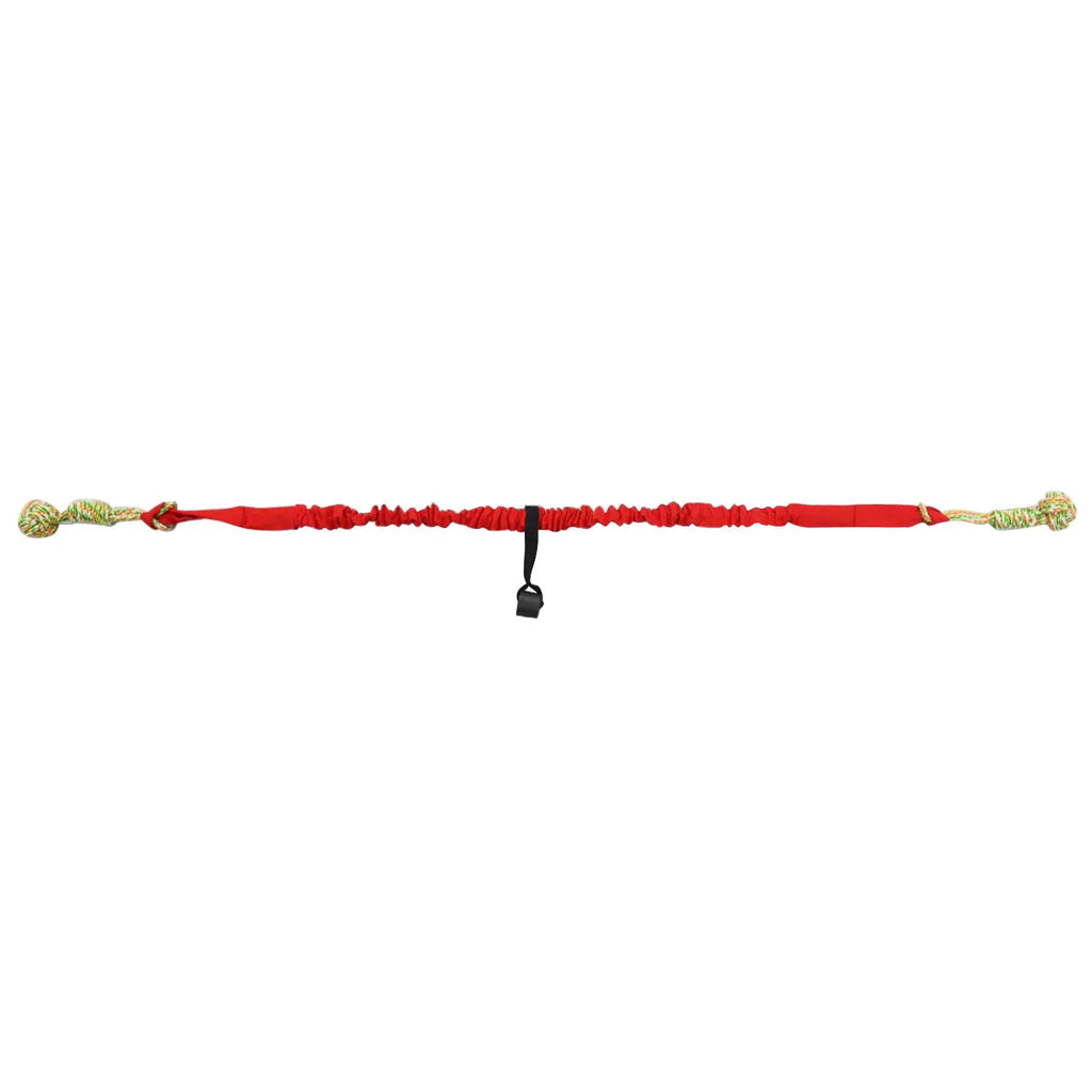 Cotton thread dog tug-of-war rope toy in black, grey, or red colours for interactive play