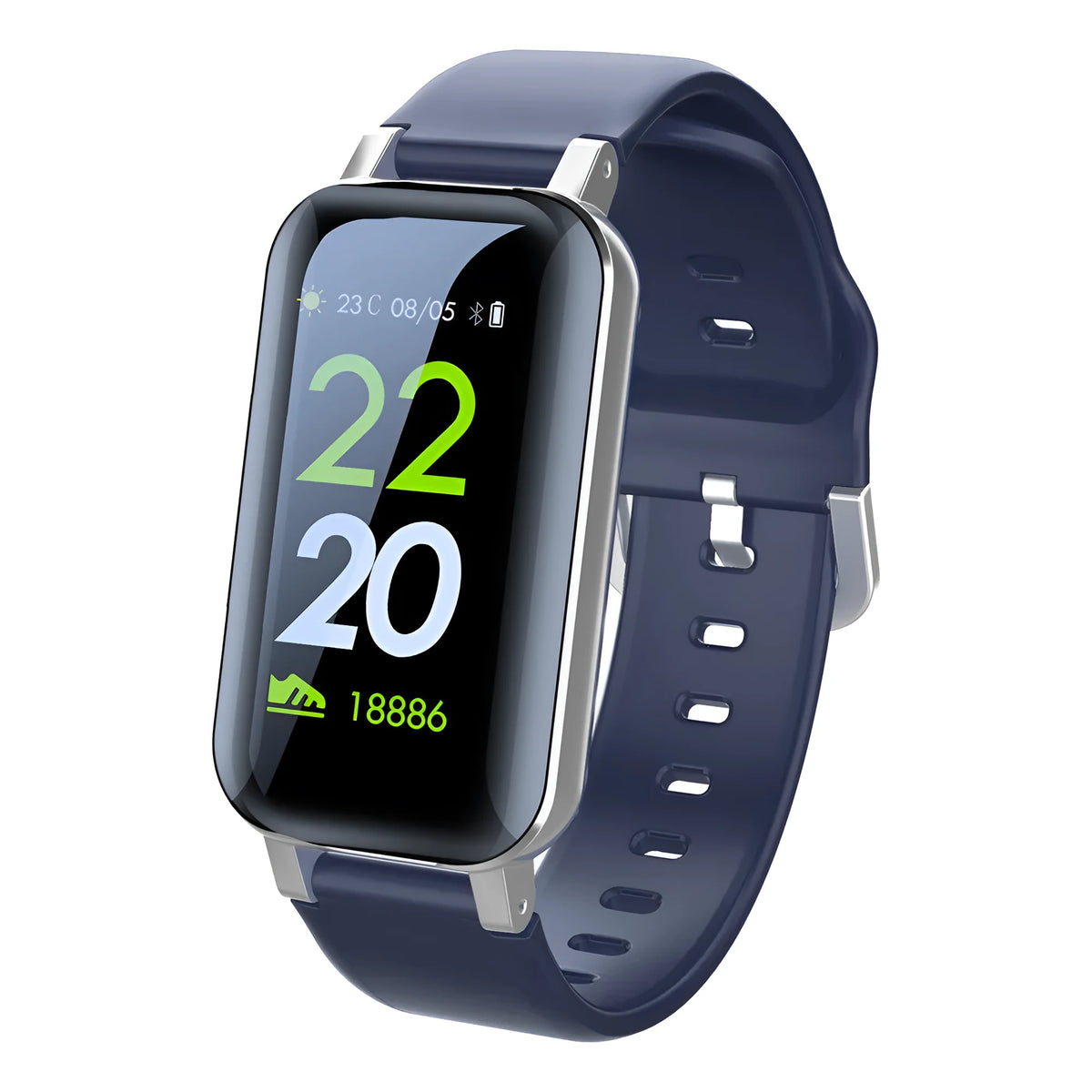 Call Bracelet smart bracelet fitness tracker in Black, Blue, or Coffee colour.