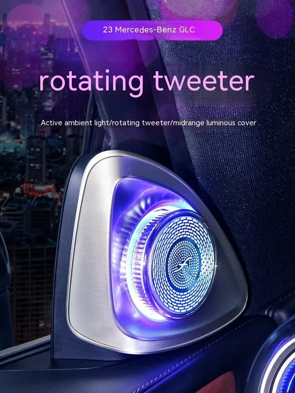 Burmester style rotating tweeter speaker for 2023 Mercedes-Benz GLC, 23 cm diameter