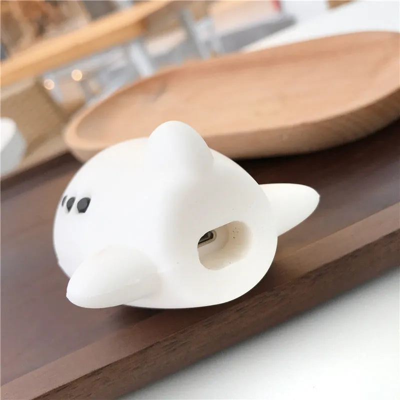 Silicone flip case for AirPods 1 and 2 with cartoon aeroplane design and attached hook
