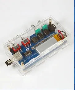 SSTC music Tesla coil driver board with controller, power cable, and audio connections