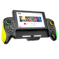 Yellow-green gaming controller with in-line handle design for Nintendo Switch and PC gaming