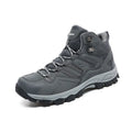 High-top hiking sneakers in black with flannel upper and natural rubber outsole