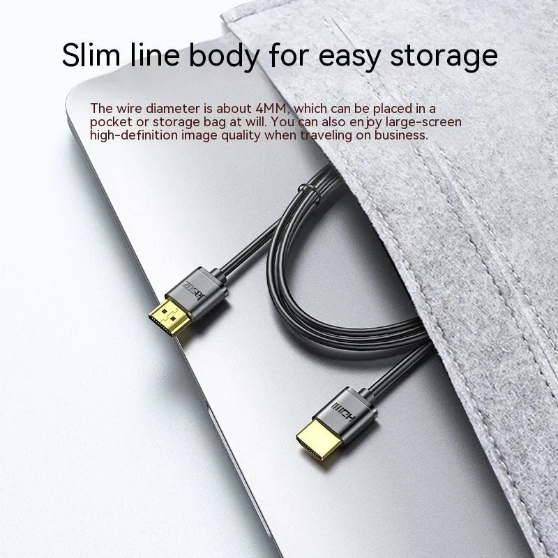 HDMI cable with gold-plated connectors available in multiple lengths for computer monitor connections