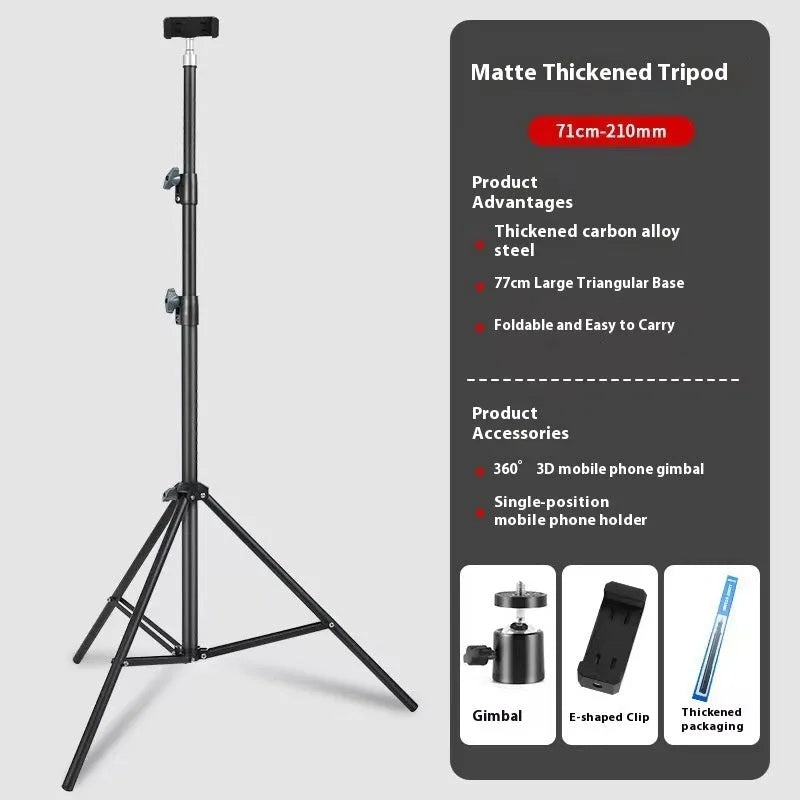 Tripod light stand photography kit with mobile phone holder in colour box packaging