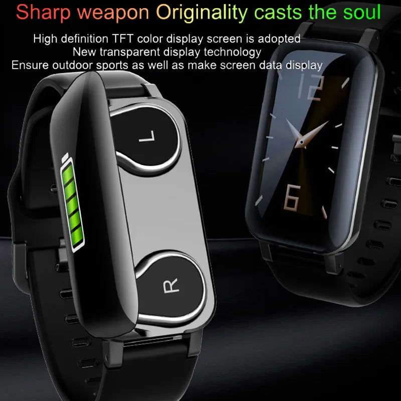 Call Bracelet smart bracelet fitness tracker in Black, Blue, or Coffee colour.