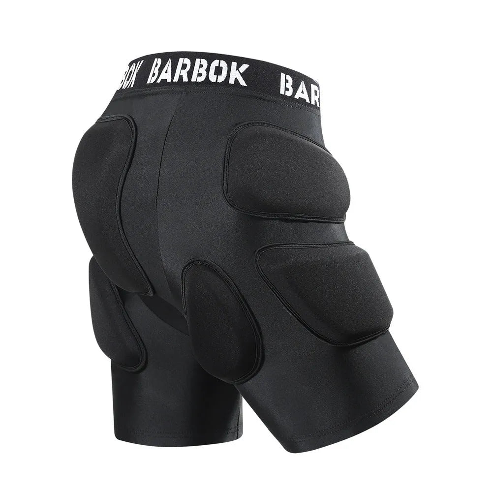 BA103 Black adults hip protector trousers for skating with integrated shock-absorbing pads