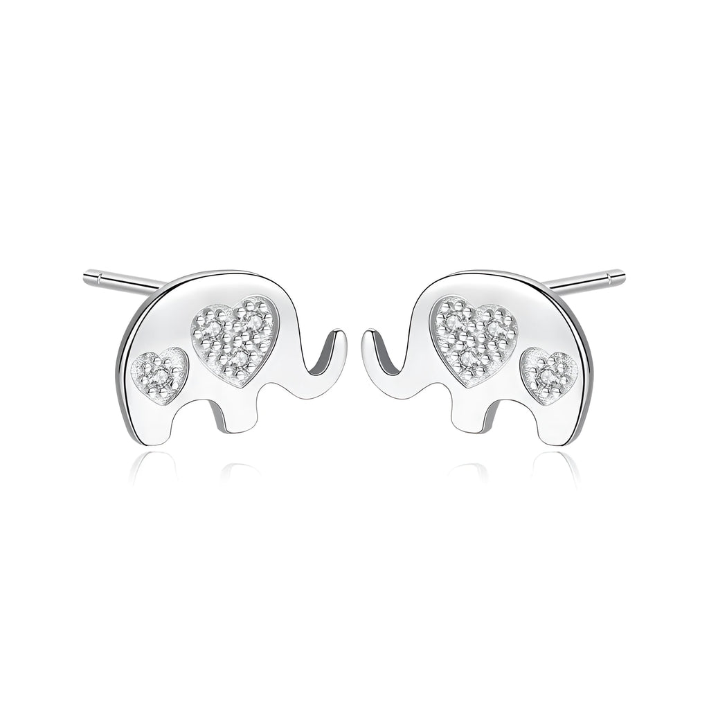 Geometric Korean sterling silver earrings measuring 0.6cm by 0.9cm in gold and silvery colours