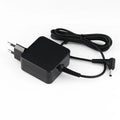 Black 45W laptop power adapter with DC charging cable and US plug