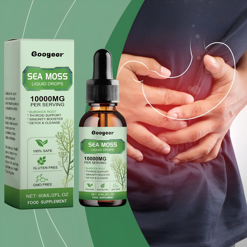 Sea moss liquid drops body treatment bottle 60ml with traditional Chinese medicine extract
